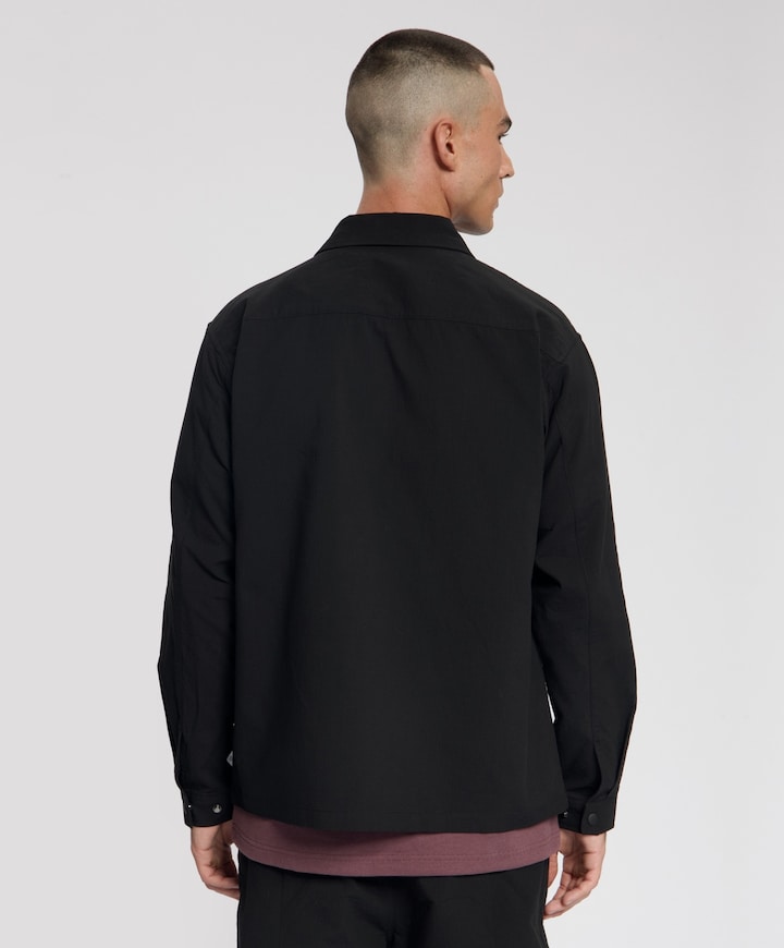 Heren overshirt zwart