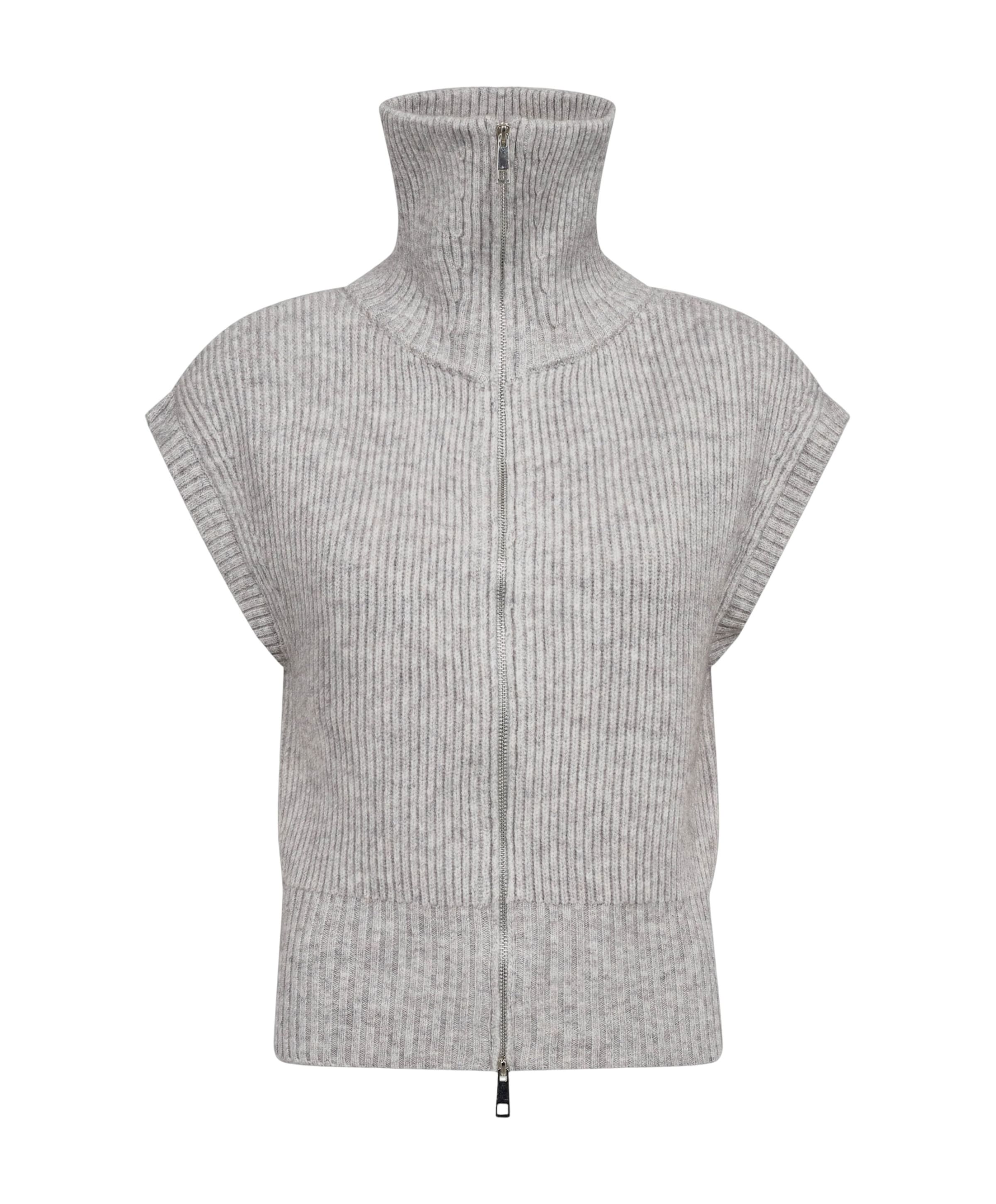 Dames vest grijs