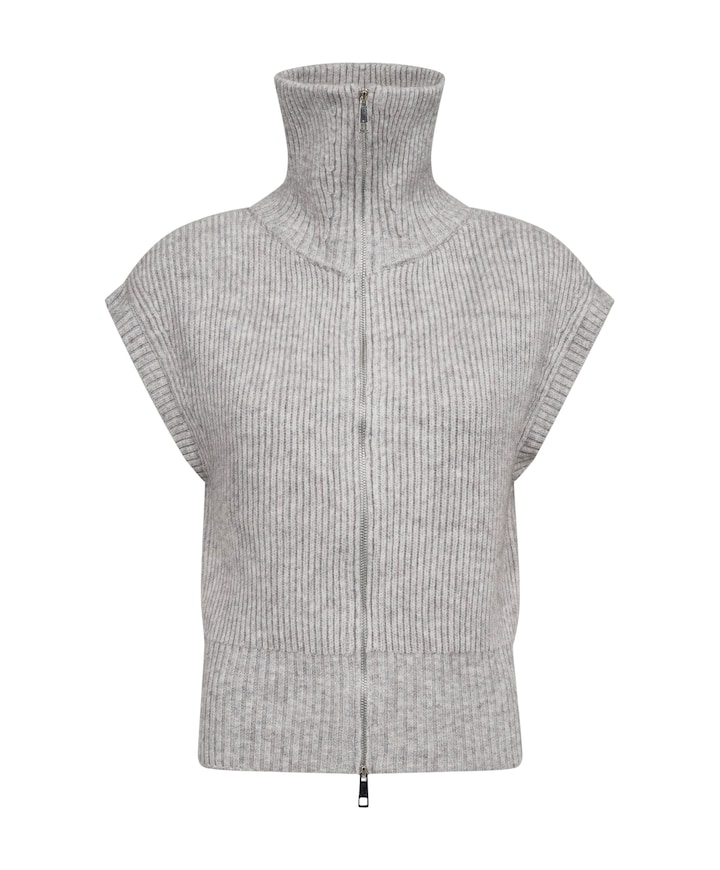 Dames vest grijs