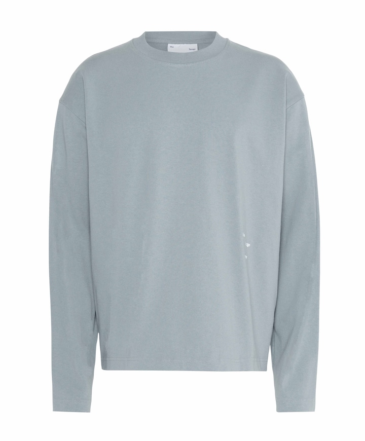 Heren longsleeve grijs