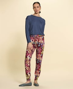 Dames pyjamabroek bordeaux