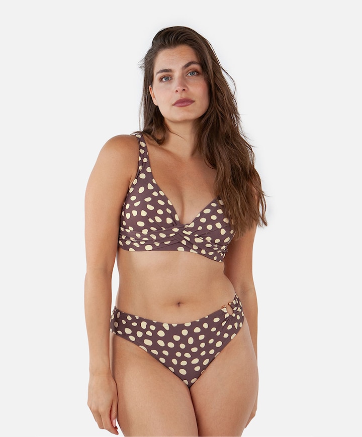Dames bikinitop bruin