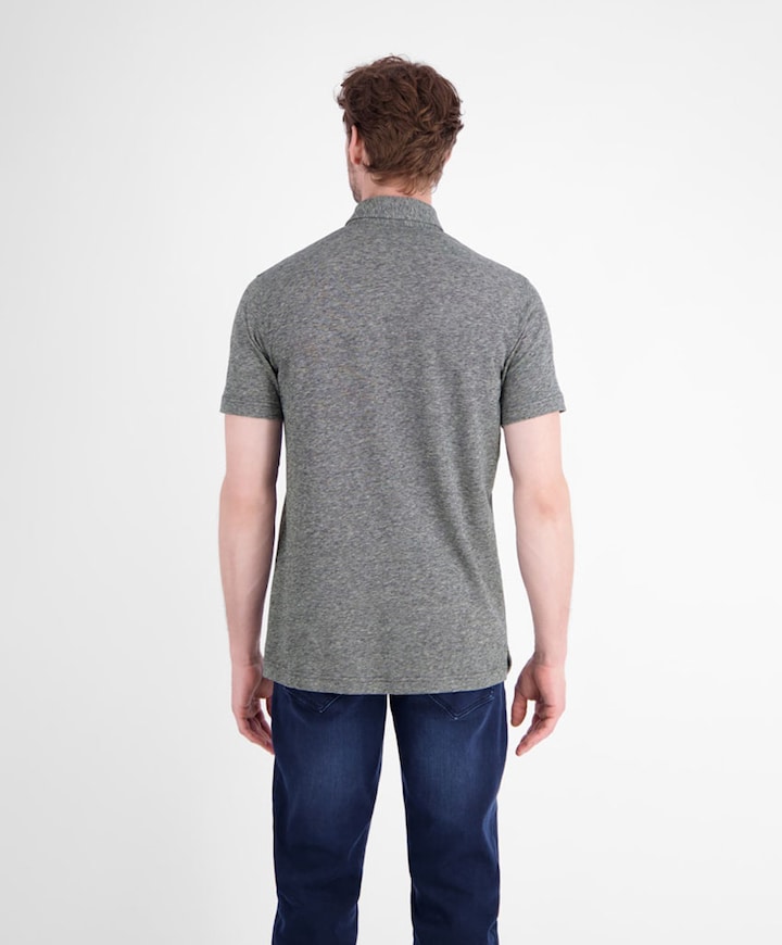 Heren polo blauw