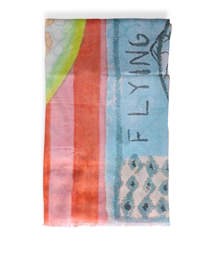 Dames sjaal multicolor