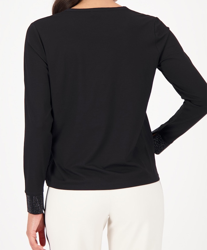 Dames longsleeve zwart