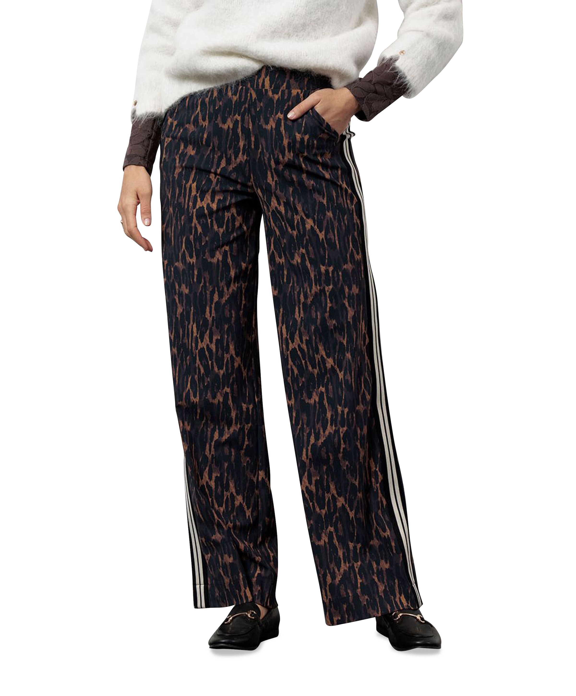 Trainer animal tape broek bruin