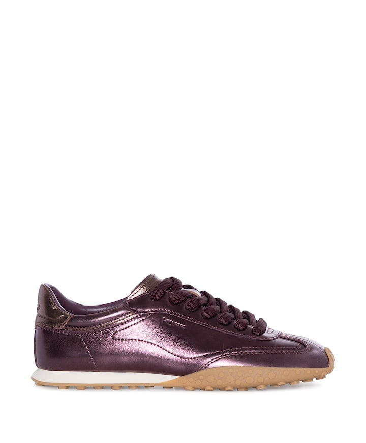 BRIDGE METALLICS dames sneakers bordeaux
