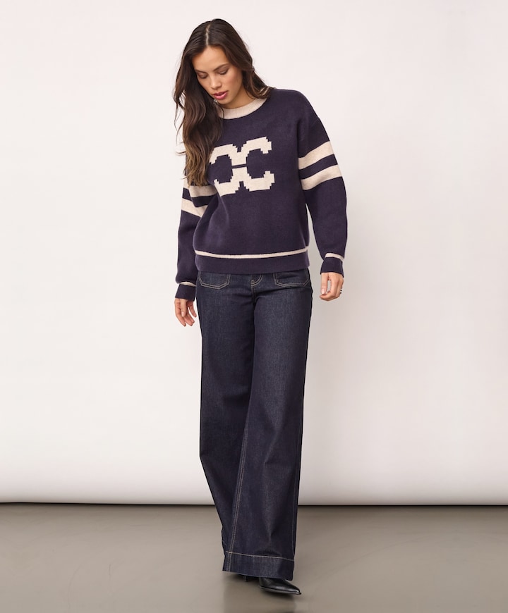 Dames trui blauw
