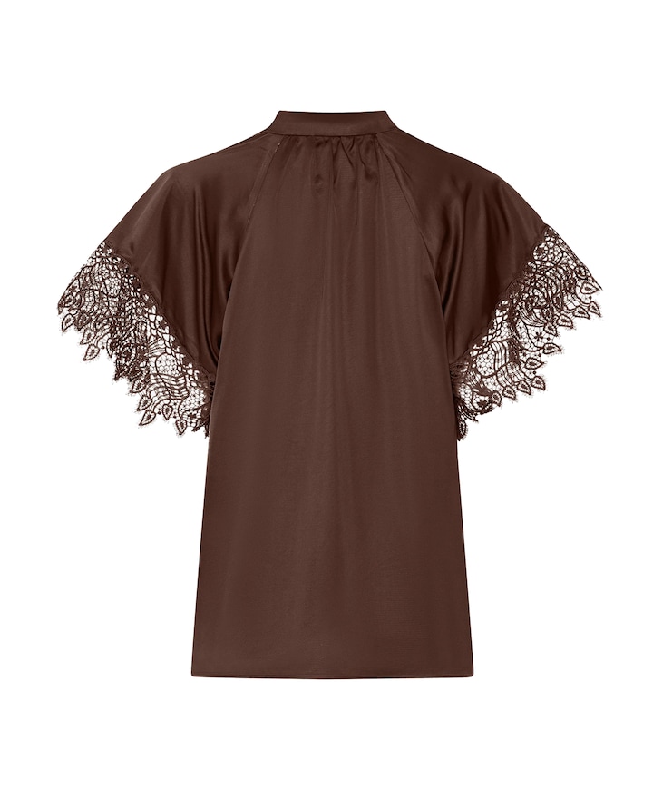 Dames blouse bruin