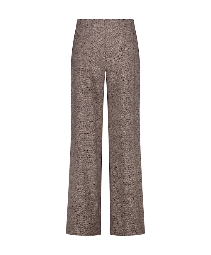 Lexie tweed look dames broek zwart