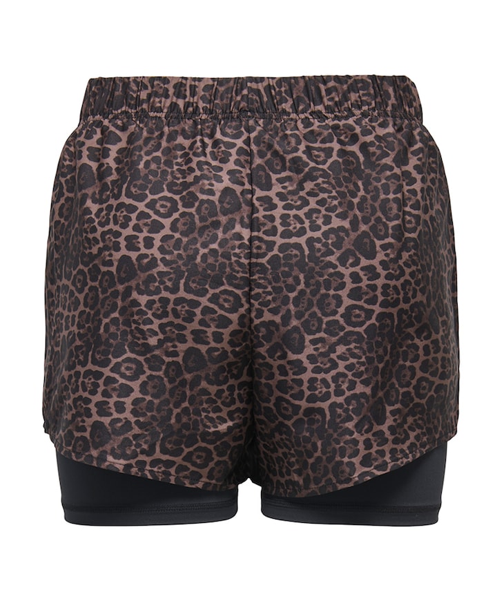 ONPMELEO-2 HW LOOSE DB PCK dames shorts beige