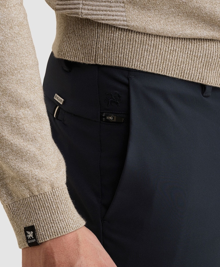 V12 CHINO TECH STRETCH heren broek blauw