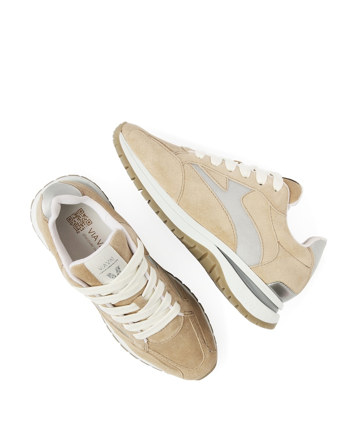 Usher Riggs dames sneakers beige