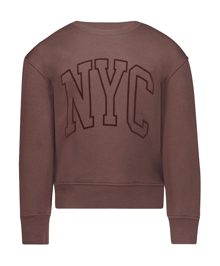 Meisjes sweater bruin
