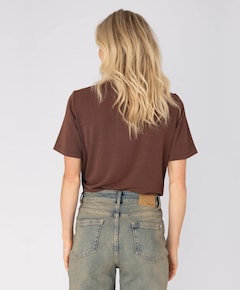 Dames T-shirt bruin