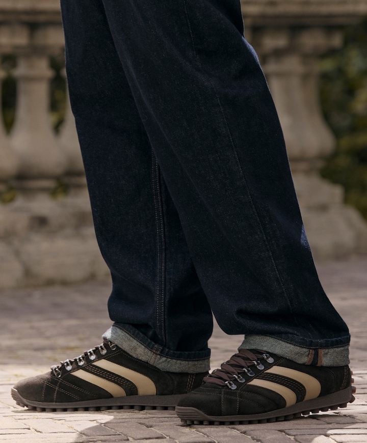 Jack Nathan heren sneakers bruin