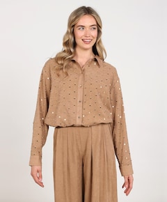 Dames blouse beige
