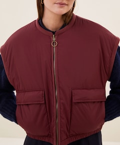 Dames gilet bordeaux