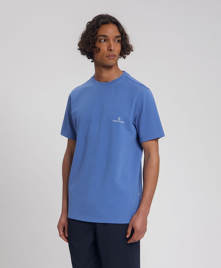 Heren T-shirt blauw