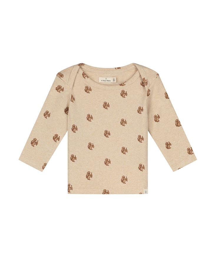 Uniseks longsleeve beige
