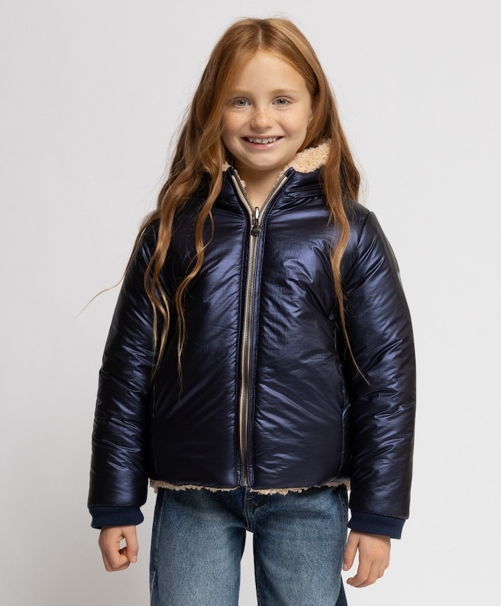Meisjes jas blauw