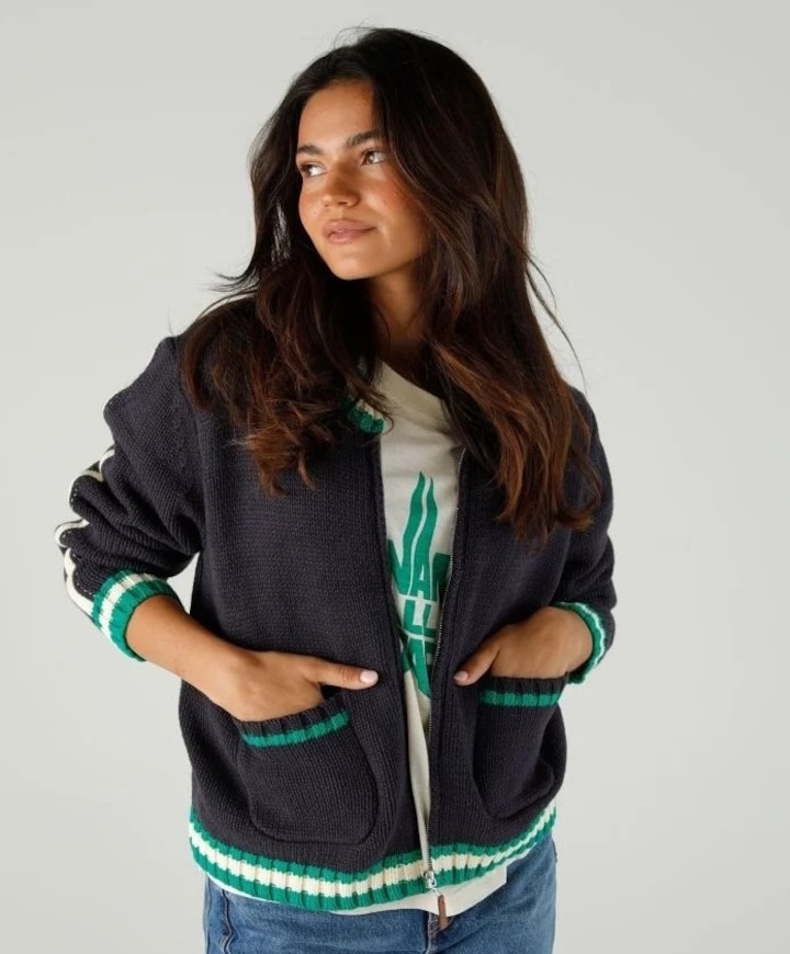 Dames vest blauw