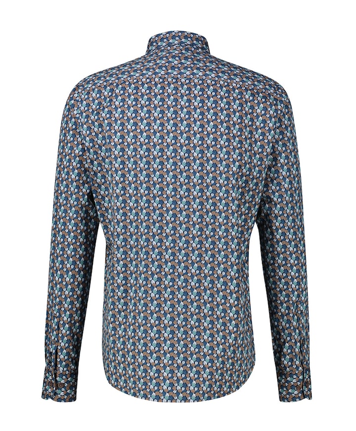 Overhemd lange mouw blauw