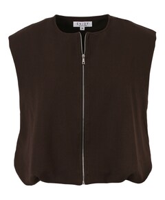 Dames gilet bruin