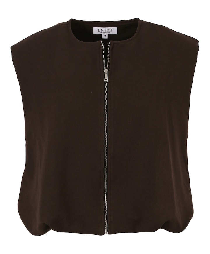 Dames gilet bruin