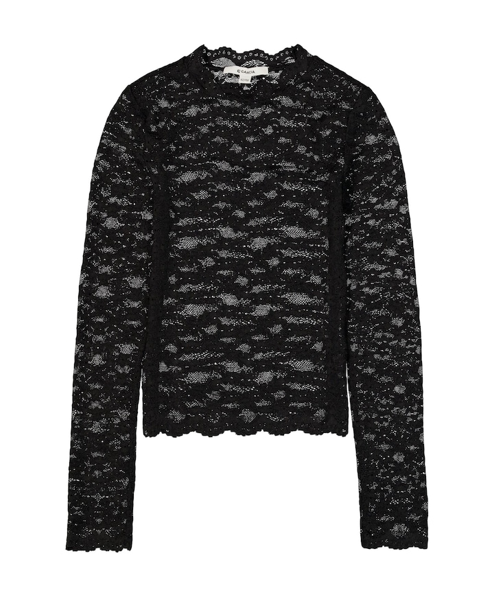 Meisjes longsleeve zwart