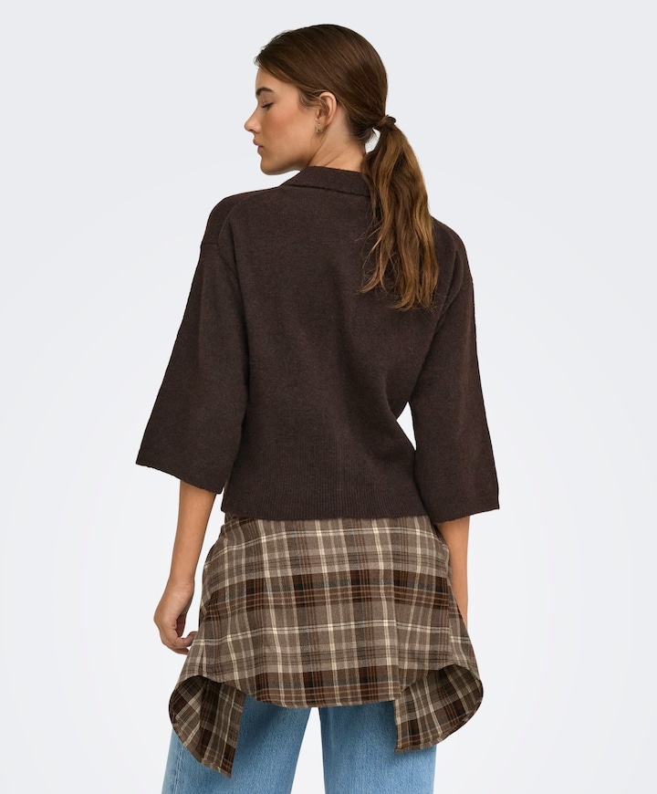 Dames vest bruin