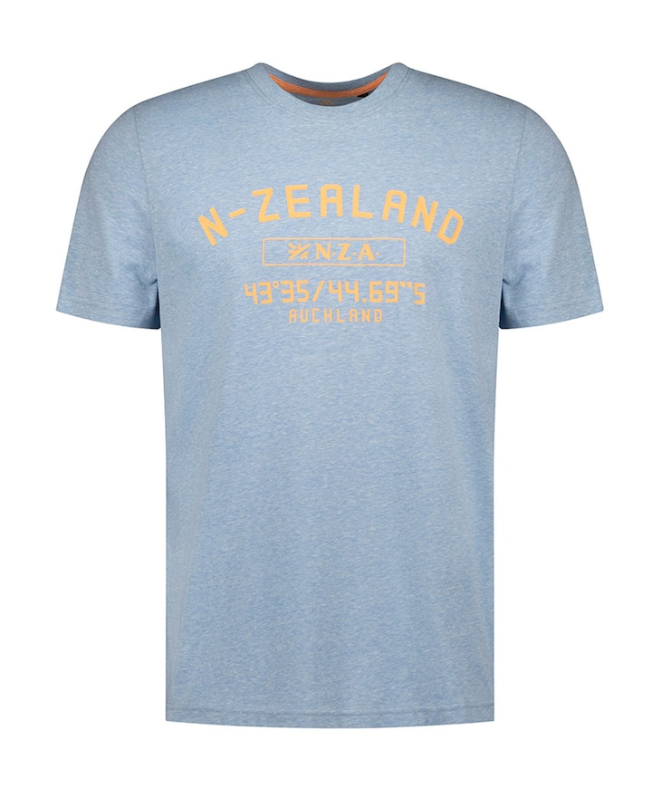 Heren T-shirt blauw