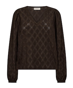 Dames blouse bruin