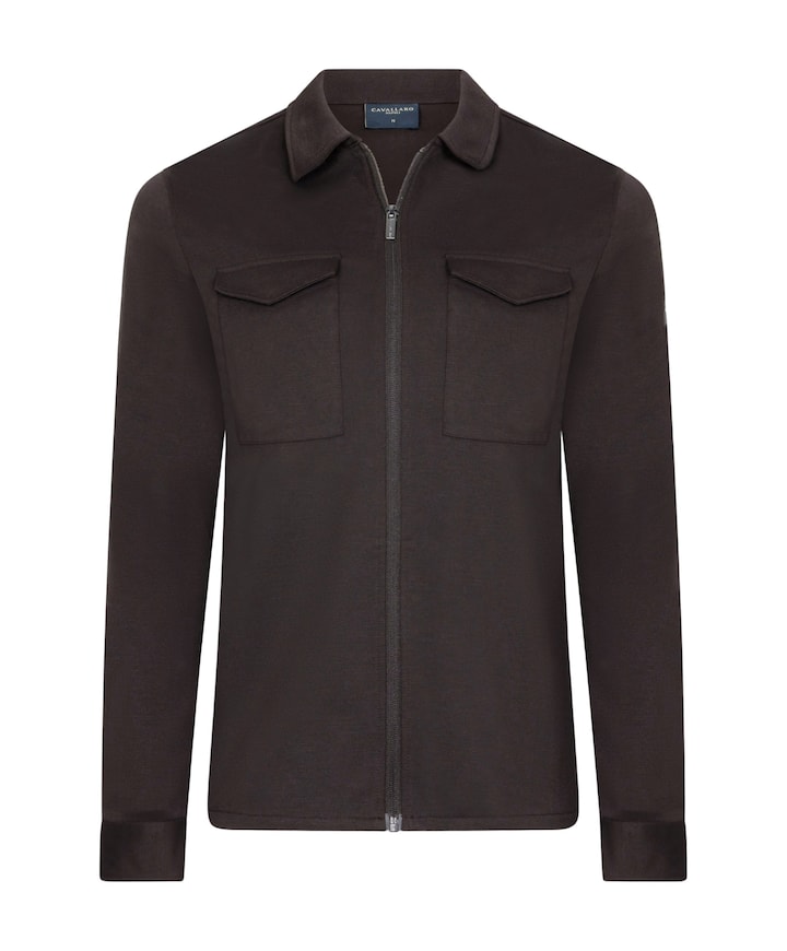 Heren overshirt bruin
