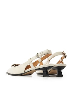 Lea Imani dames slingbacks ecru