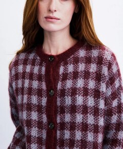 Dames vest bordeaux