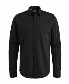 Heren overhemd lange mouw zwart
