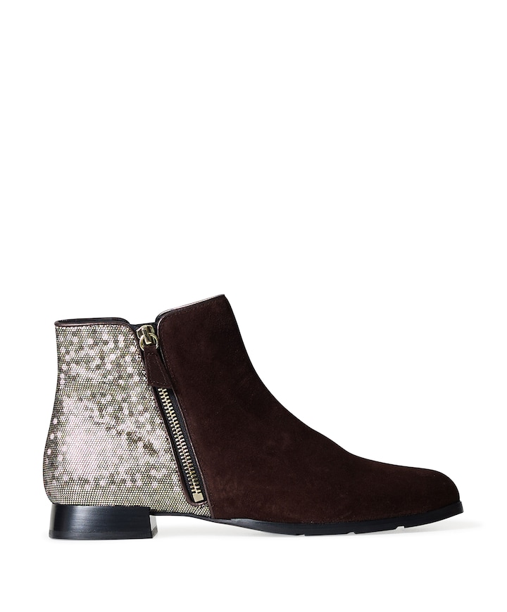 Madeira dames enkellaarzen bruin