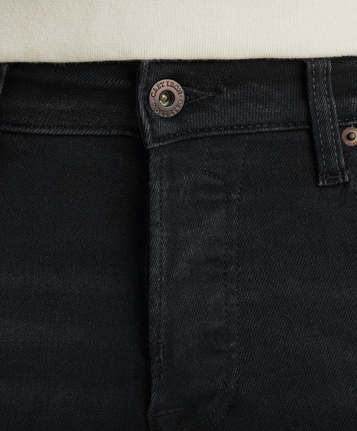 SHIFTBACK TAPERED NIGHT COAL BLACK heren jeans zwart