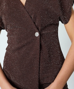 Dames vest bruin