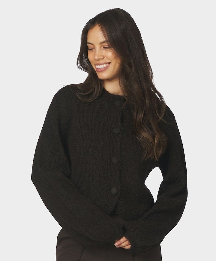 Dames vest bruin