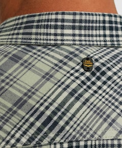 Heren overhemd lange mouw groen