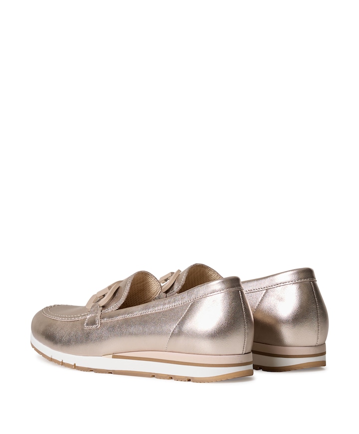 dames loafers goud