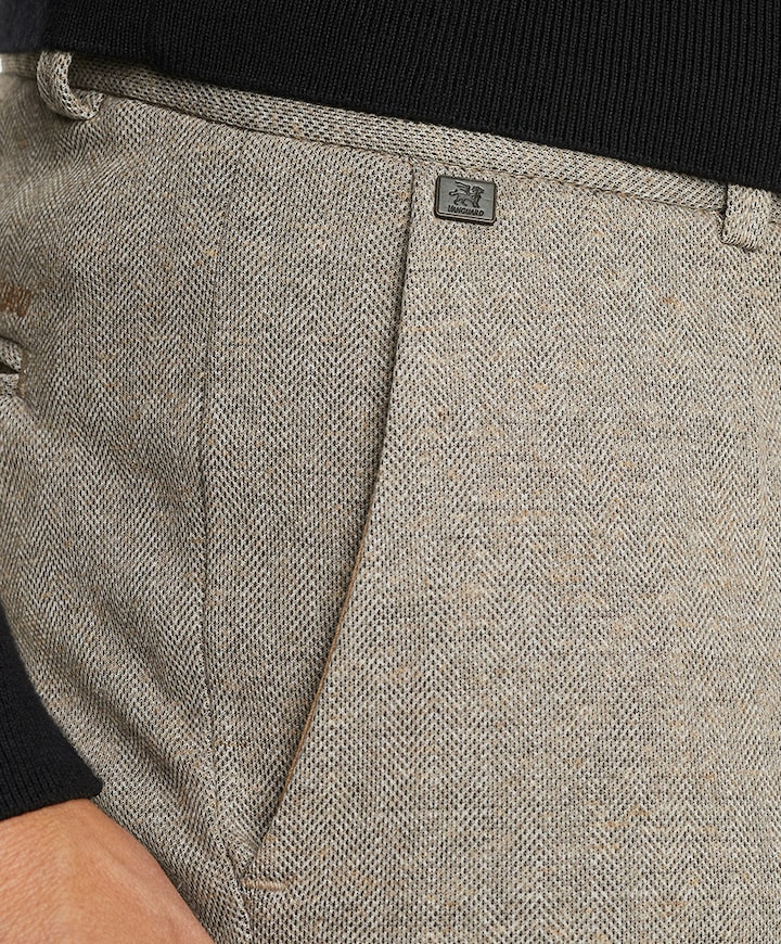 V11 CHINO PRINTED STRUCTURE broek beige