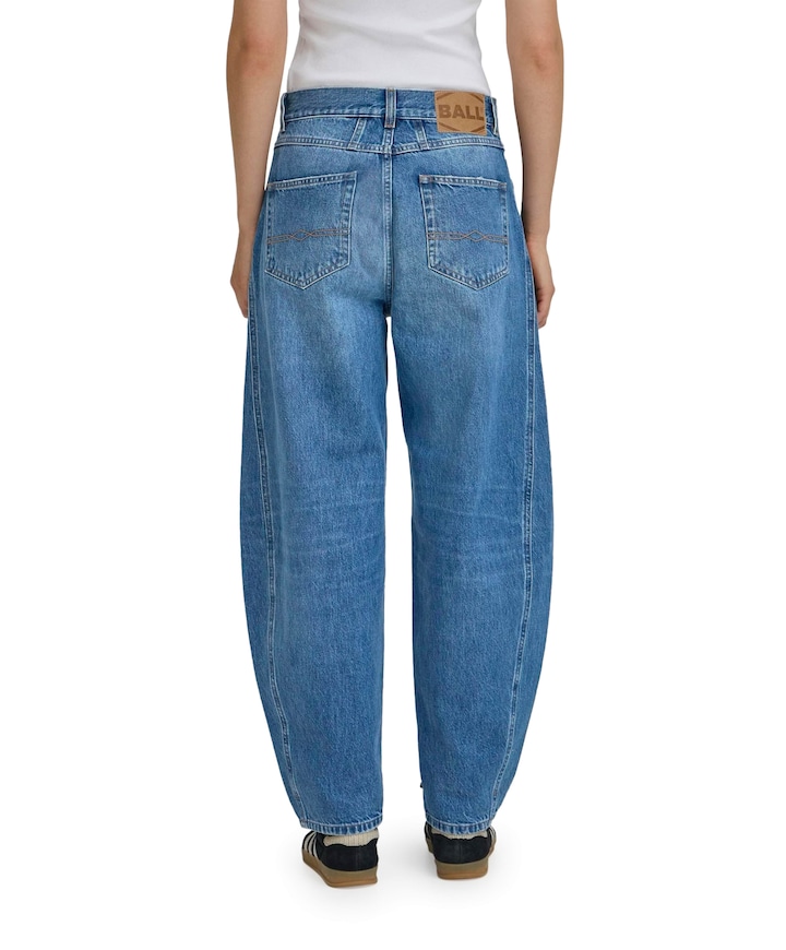 BACAVI CURVED dames jeans blauw