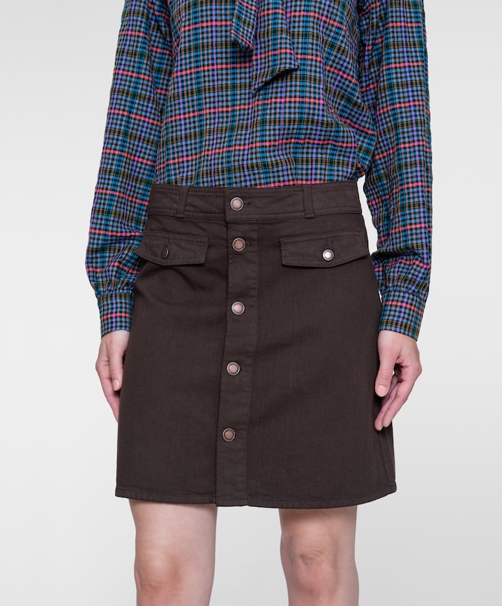 Dames rok bruin