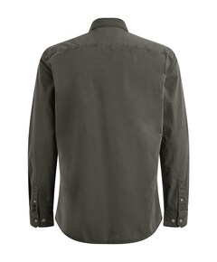 Heren overhemd lange mouw grijs