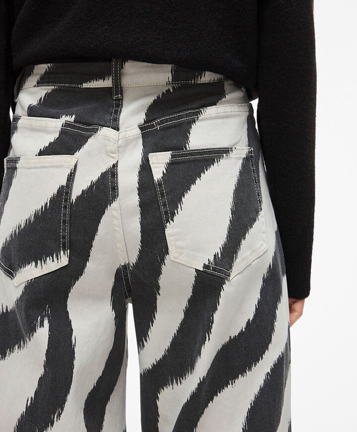 VIFREYA ZEMSA HW WIDE PRINTED jeans ecru