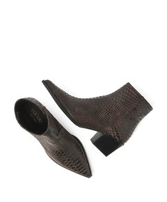 Kate Malina dames enkellaarzen bruin