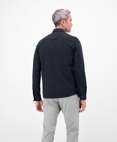 Heren overhemd lange mouw blauw